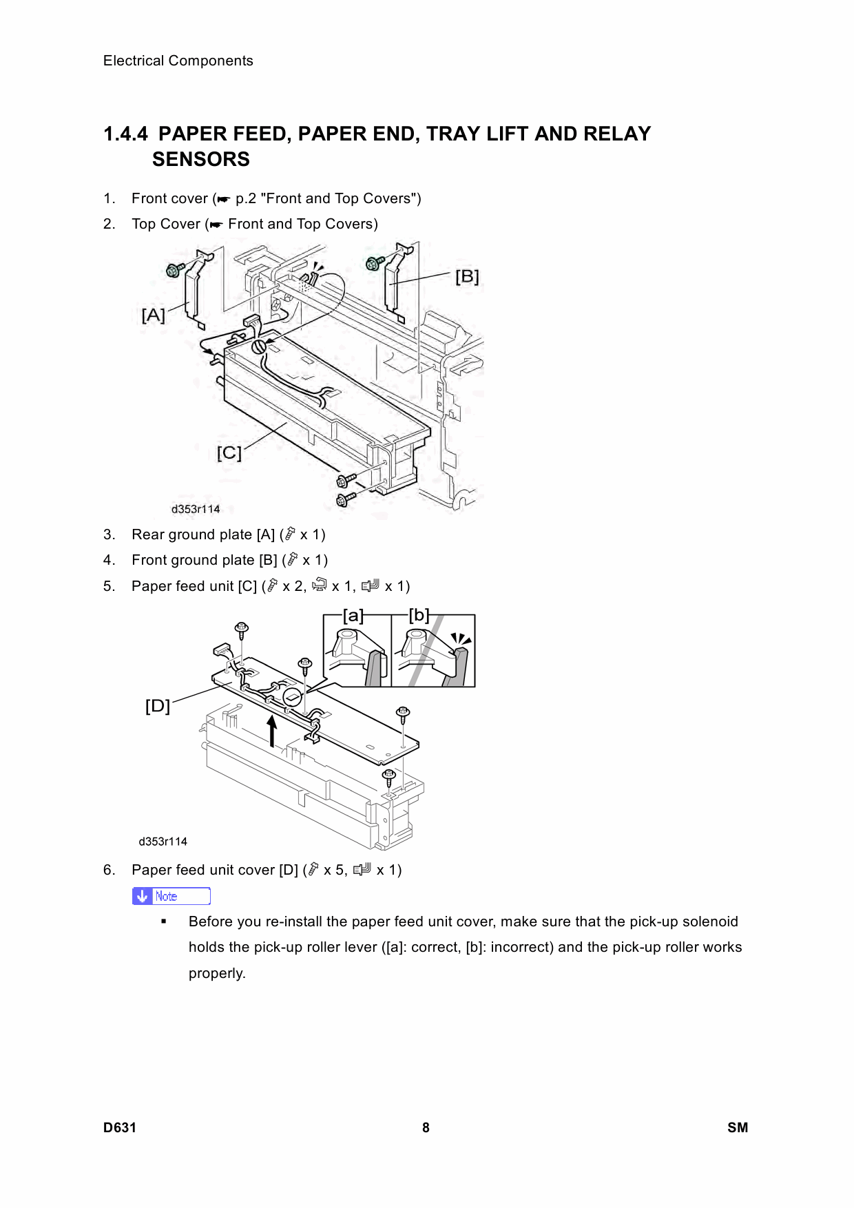 RICOH Aficio SP-C830DN C831DN M124 M125 Service Manual-6